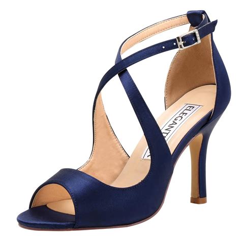 navy blue strappy sandals women.